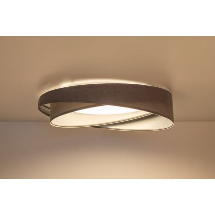 Dimmbare LED-Deckenleuchte SMART GALAXY MODERN LED/24W/230V 3000-6500K Ø 55 cm Grau/Silber + Fernbedienung
