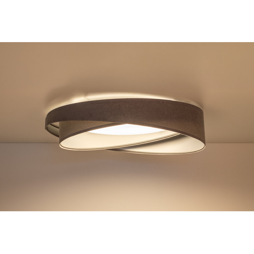 Dimmbare LED-Deckenleuchte SMART GALAXY MODERN LED/24W/230V 3000-6500K Ø 55 cm Grau/Silber + Fernbedienung