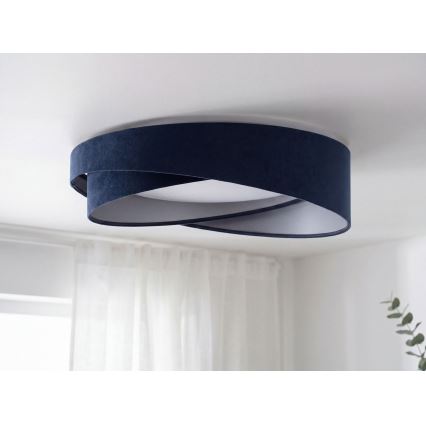 Dimmbare LED-Deckenleuchte SMART GALAXY MODERN LED/24W/230V 3000–6500K Ø 55 cm blau/silber + Fernbedienung