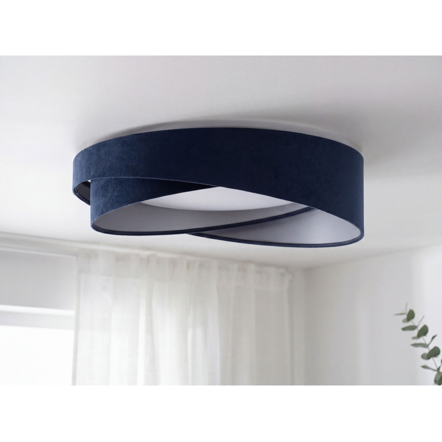 Dimmbare LED-Deckenleuchte SMART GALAXY MODERN LED/24W/230V 3000–6500K Ø 55 cm blau/silber + Fernbedienung