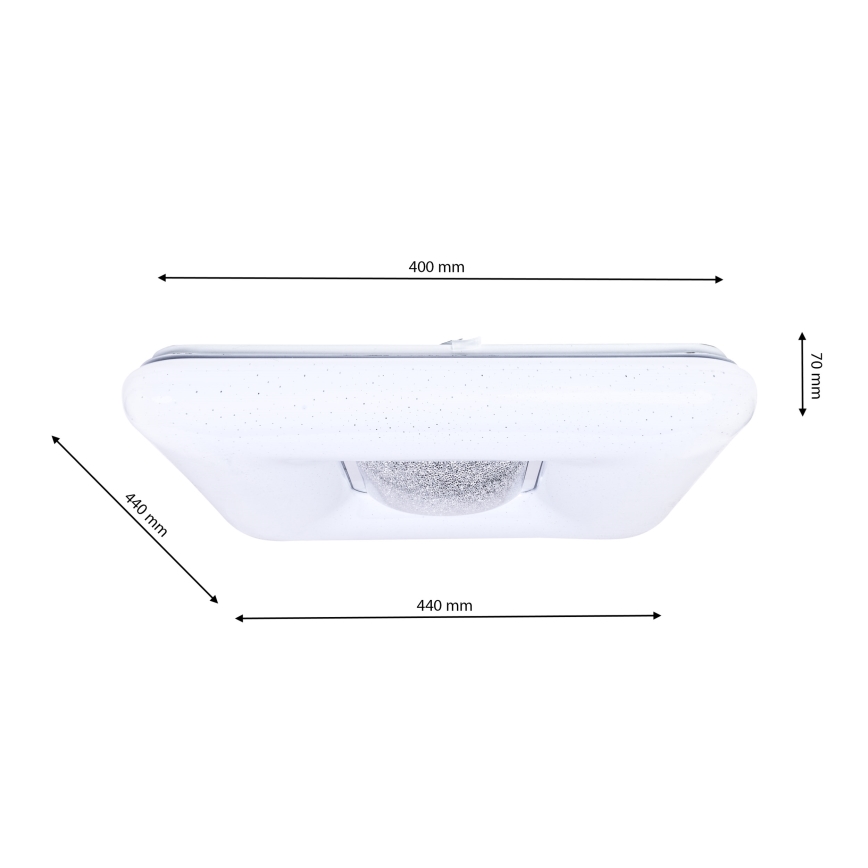 LED Dimmbares Deckenleuchte YAX LED/24W/230V + Fernbedienung