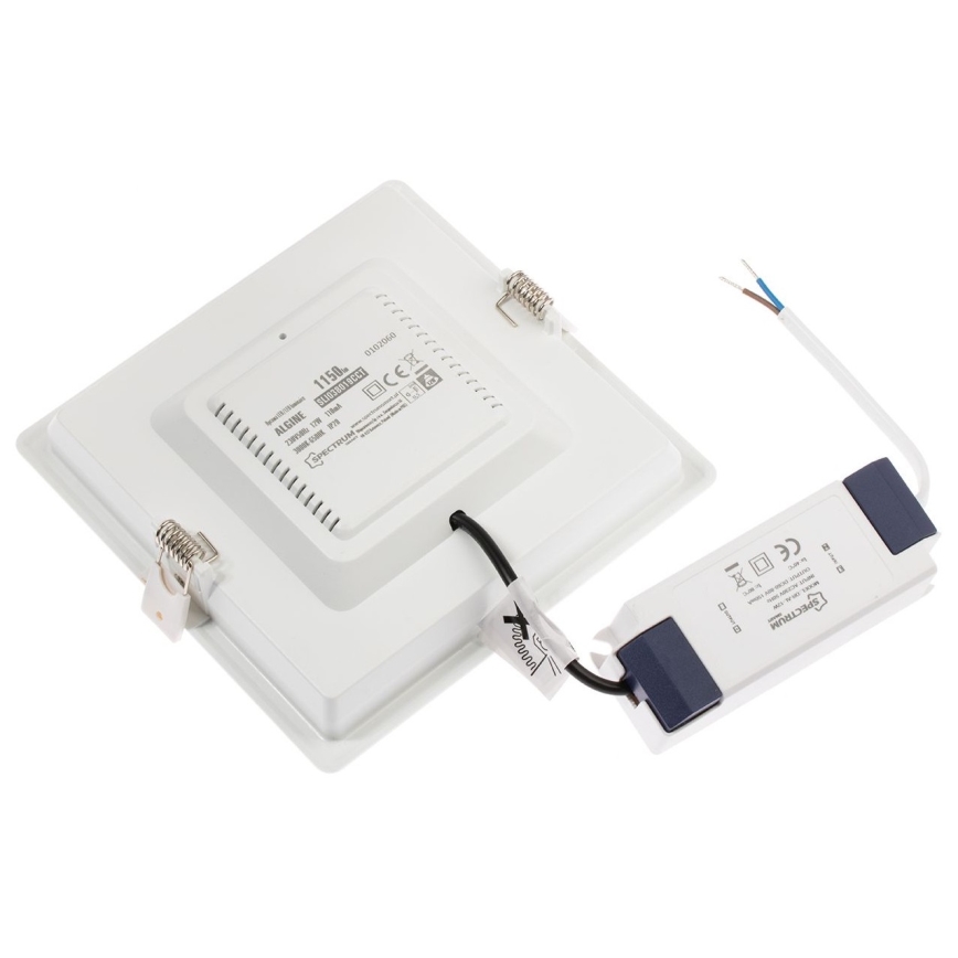 LED dimmbare Einbauleuchte ALGINE LED/12W/230V Wi-Fi Tuya quadratisch