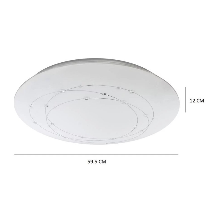 LED Dimmbare fernbedienbare Deckenleuchte ATRIA LED/48W/230V
