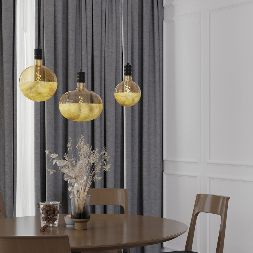 LED-dimmbare Filament-Glühbirne mit goldener Kappe G125 E27/4W/230V 1800K CRI 90