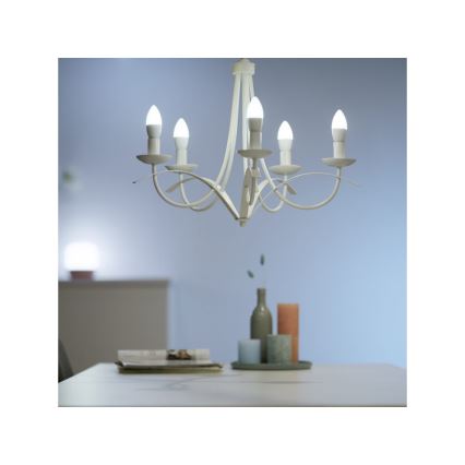 LED dimmbare Glühbirne C37 E14/4,9W/230V 2700-6500K CRI 90 Wi-Fi - WiZ