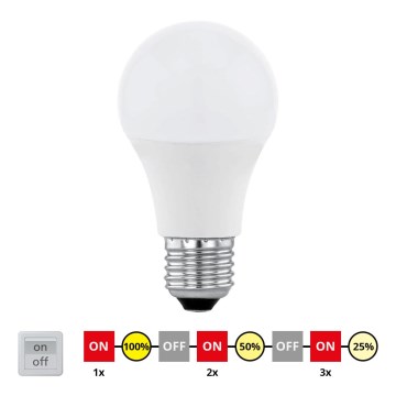 LED Dimmbare Glühbirne E27/10W/230V - STEPDIMMING - Eglo