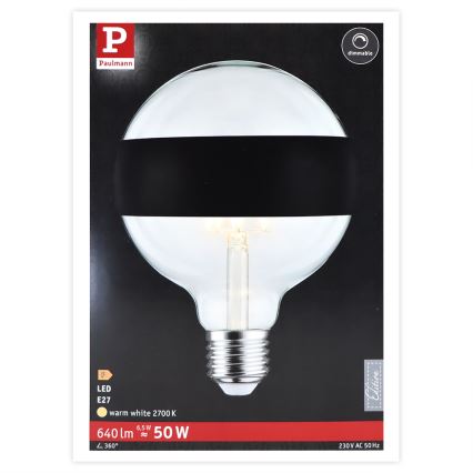 LED dimmbare Glühbirne GLOBE E27/6,5W/230V 2700K - Paulmann 28682