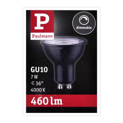 LED dimmbare Glühbirne GU10/7W/230V 4000K - Paulmann 28754