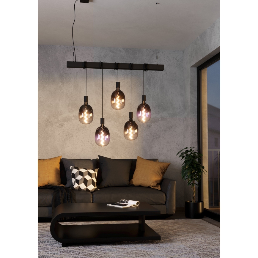 LED-dimmbare Glühbirne VINTAGE T120 E27/4W/230V 1800K violett - Eglo 110226