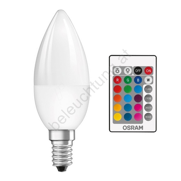 LED dimmbare Glühlampe RGB STAR E14/4,5W/230V 2700K – Osram | Beleuchtung