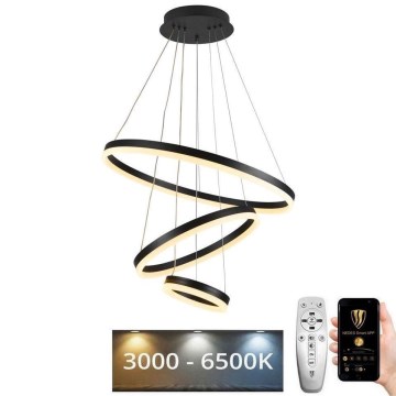 LED dimmbare Hängeleuchte an Kabel LED/85W/230V 3000-6500K Ø 60 cm + Fernbedienung