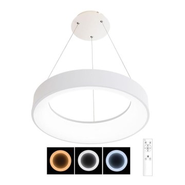 LED dimmbare Hängeleuchte an Kabel NEST LED/40W/230V 3000-6500K Weiß + Fernbedienung