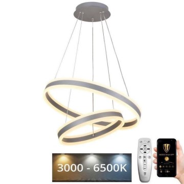 LED dimmbare Hängeleuchte an Seil LED/135W/230V 3000-6500K Ø 60 cm + Fernbedienung