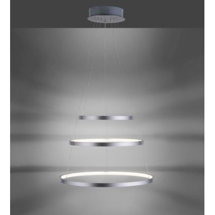 Leuchten Direkt 11526-55 - LED Dimmbare Hängeleuchte CIRCLE 1xLED/13,5W/230V + LED/19,5W + LED/24W