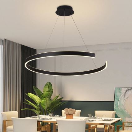 LED dimmbare Hängeleuchte an Kabel LED/100W/230V 3000-6500K Ø 80 cm + Fernbedienung