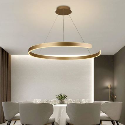 LED dimmbare Hängeleuchte an Kabel LED/100W/230V 3000-6500K Ø 80 cm + Fernbedienung