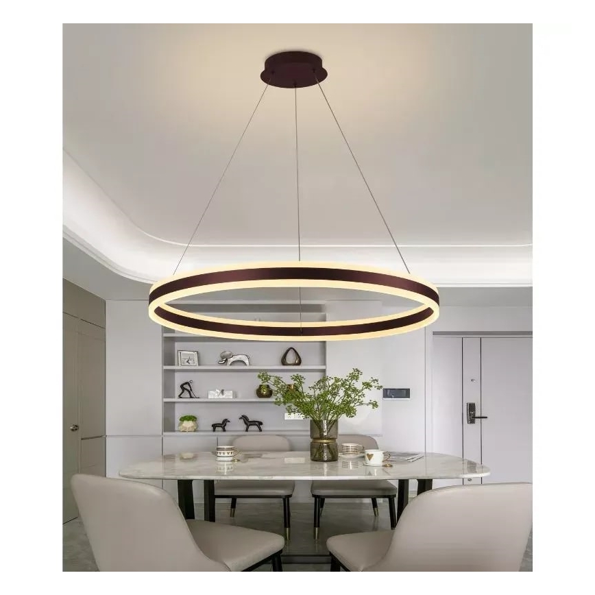 LED dimmbare Hängeleuchte an Seil LED/110W/230V 3000-6500K Ø 80 cm + Fernbedienung