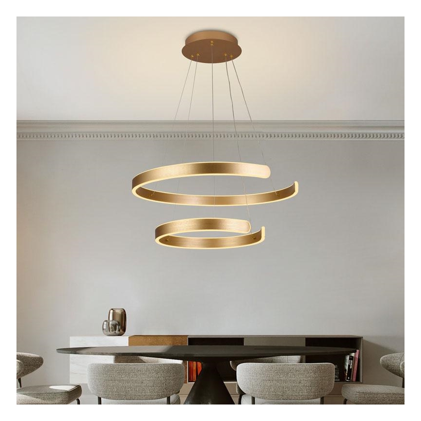 LED dimmbare Hängeleuchte an Kabel LED/120W/230V 3000-6500K Ø 60 cm + Fernbedienung