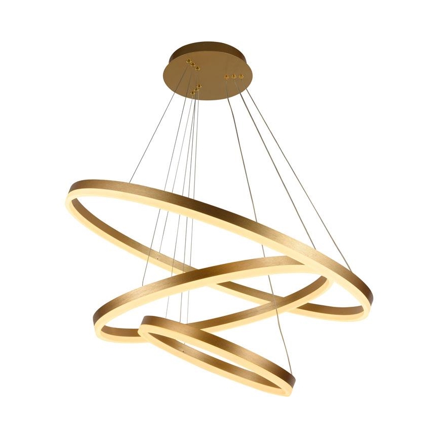 LED dimmbare Hängeleuchte an Seil LED/125W/230V 3000-6500K Ø 80 cm + Fernbedienung