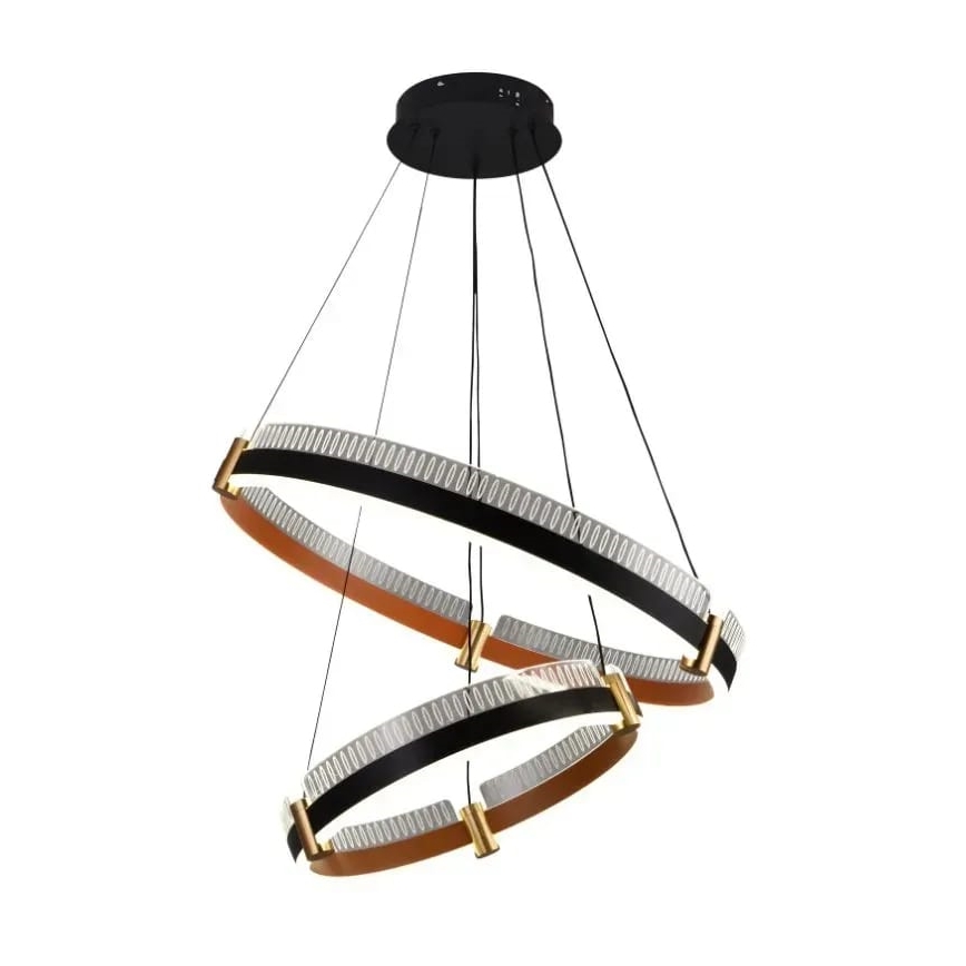 LED dimmbare Hängeleuchte an Seil LED/140W/230V 3000-6500K Ø 60 cm + Fernbedienung