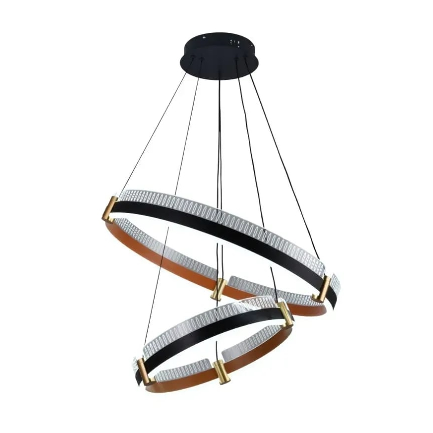 LED dimmbare Hängeleuchte an Seil LED/140W/230V 3000-6500K Ø 60 cm + Fernbedienung