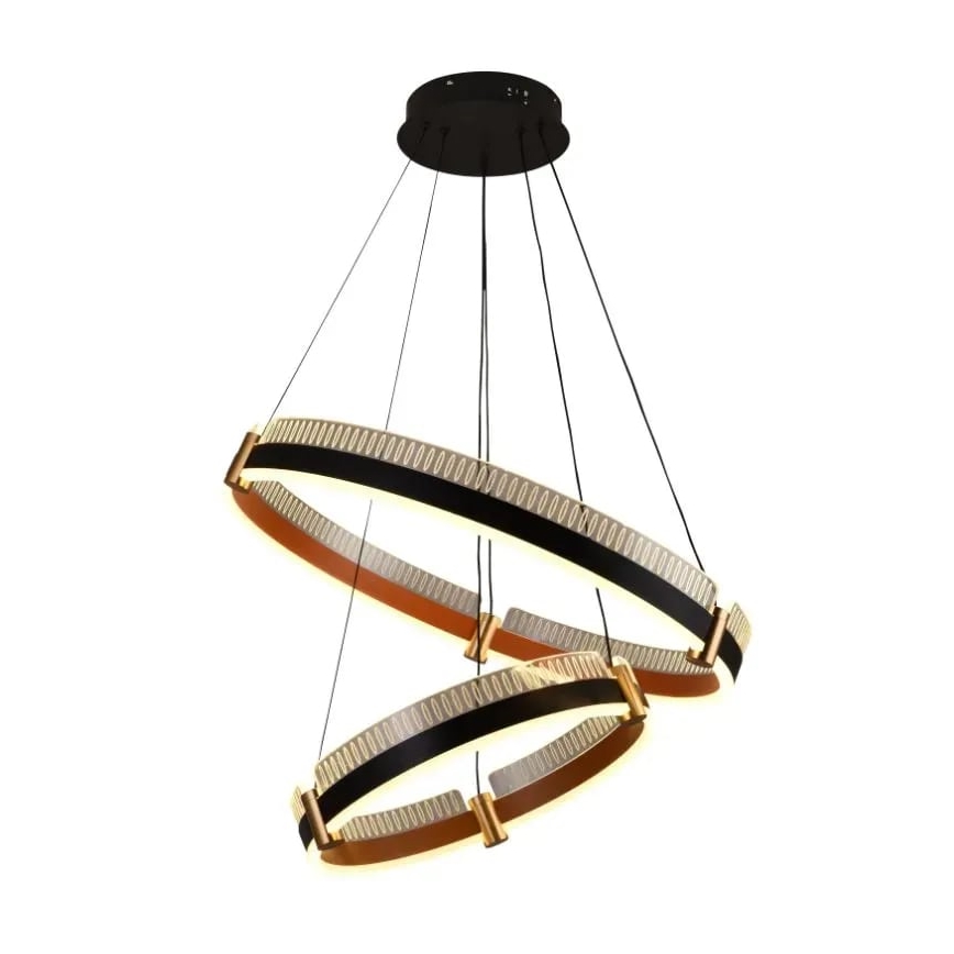 LED dimmbare Hängeleuchte an Seil LED/140W/230V 3000-6500K Ø 60 cm + Fernbedienung