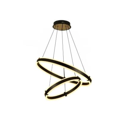 LED dimmbare Hängeleuchte an Seil LED/140W/230V 3000-6500K Ø 60 cm + Fernbedienung