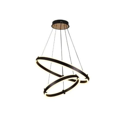 LED dimmbare Hängeleuchte an Seil LED/140W/230V 3000-6500K Ø 60 cm + Fernbedienung