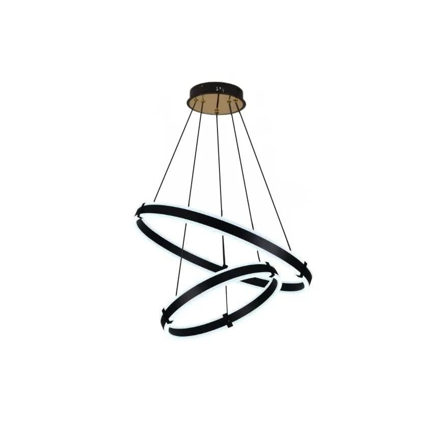 LED dimmbare Hängeleuchte an Seil LED/140W/230V 3000-6500K Ø 60 cm + Fernbedienung