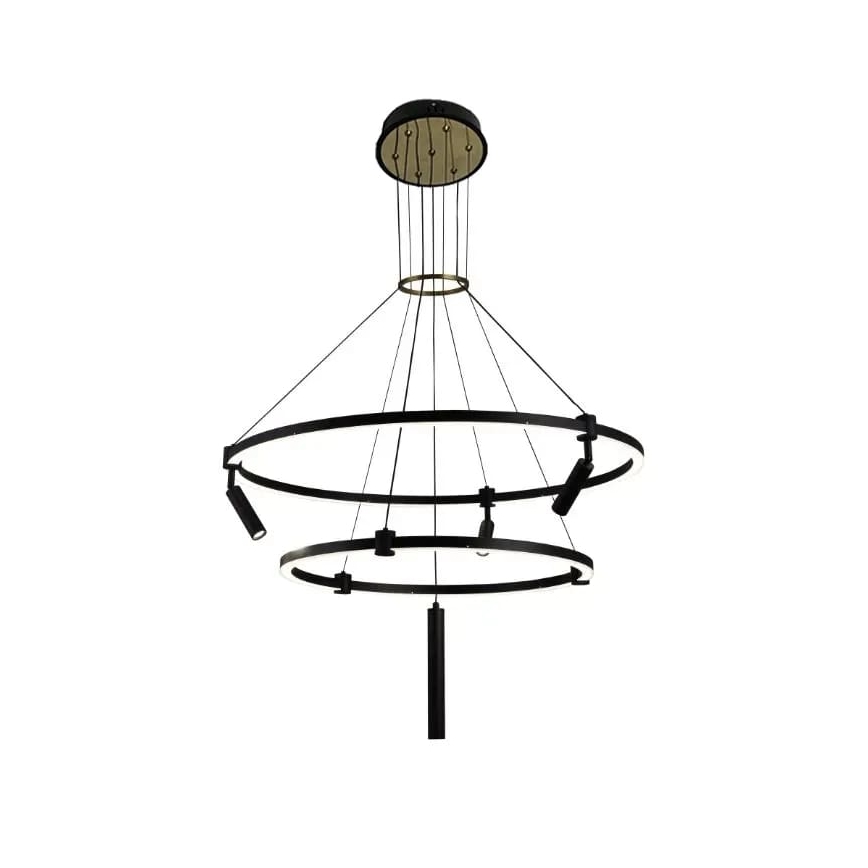 LED dimmbare Hängeleuchte an Seil LED/140W/230V 3000-6500K + Fernbedienung