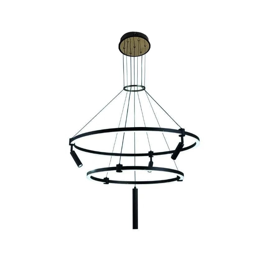 LED dimmbare Hängeleuchte an Seil LED/140W/230V 3000-6500K + Fernbedienung