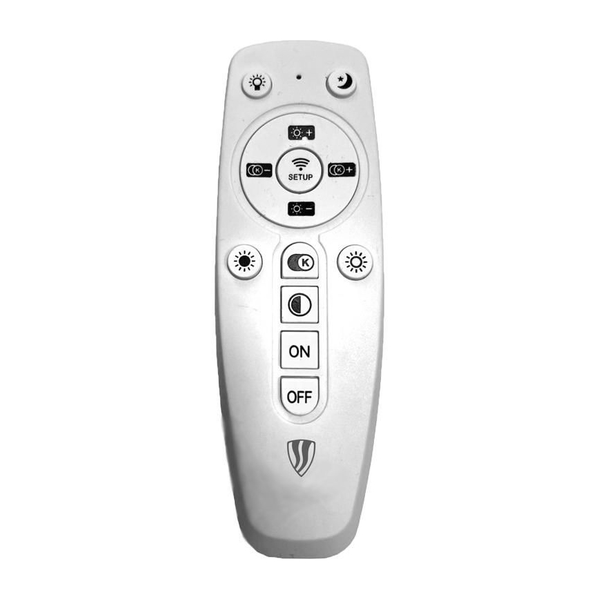 LED dimmbarer Kristall-Kronleuchter an Kabel LED/160W/230V 3000-6500K Silber + Fernbedienung