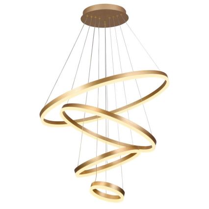 LED dimmbare Hängeleuchte an Seil LED/165W/230V 3000-6500K Ø 80 cm + Fernbedienung