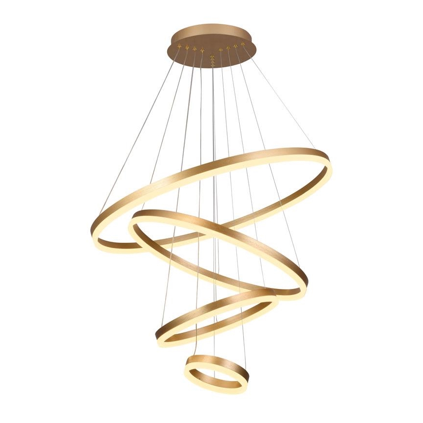 LED dimmbare Hängeleuchte an Seil LED/165W/230V 3000-6500K Ø 80 cm + Fernbedienung