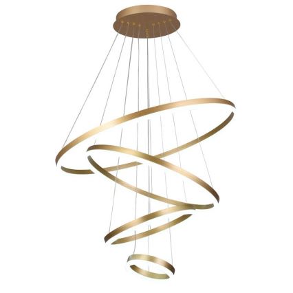 LED dimmbare Hängeleuchte an Seil LED/165W/230V 3000-6500K Ø 80 cm + Fernbedienung