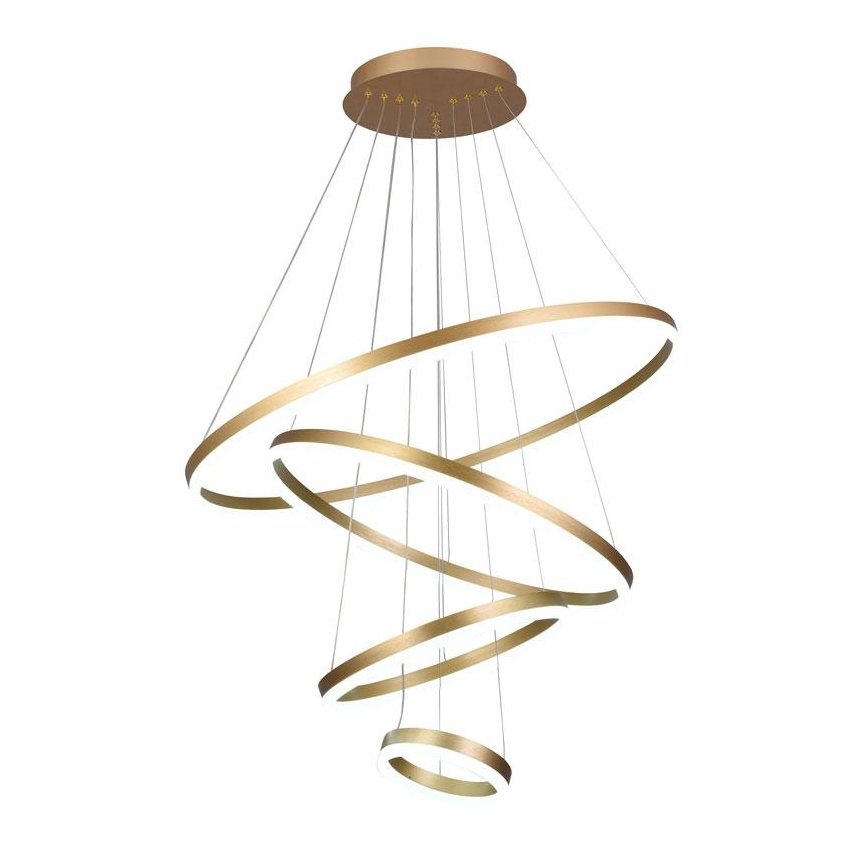 LED dimmbare Hängeleuchte an Seil LED/165W/230V 3000-6500K Ø 80 cm + Fernbedienung