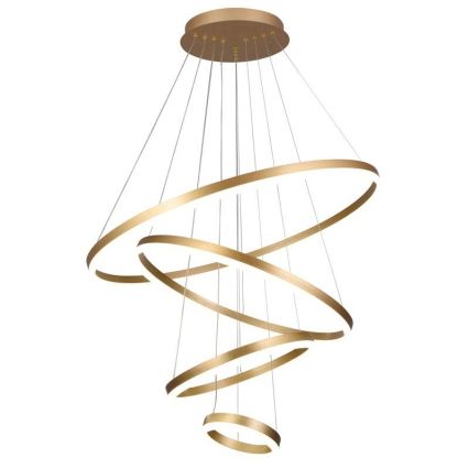 LED dimmbare Hängeleuchte an Seil LED/165W/230V 3000-6500K Ø 80 cm + Fernbedienung