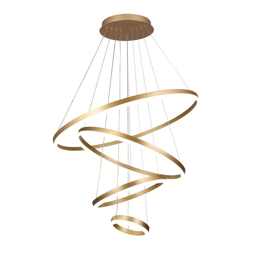 LED dimmbare Hängeleuchte an Seil LED/165W/230V 3000-6500K Ø 80 cm + Fernbedienung