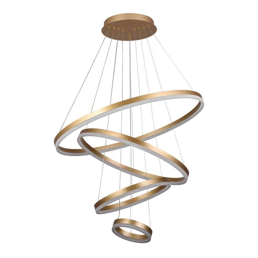 LED dimmbare Hängeleuchte an Seil LED/165W/230V 3000-6500K Ø 80 cm + Fernbedienung