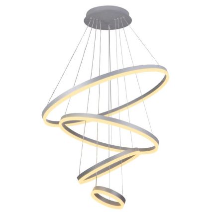 LED dimmbare Hängeleuchte an Seil LED/165W/230V 3000-6500K Ø 80 cm + Fernbedienung