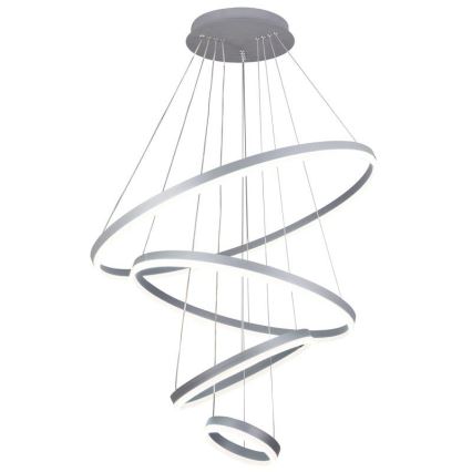 LED dimmbare Hängeleuchte an Seil LED/165W/230V 3000-6500K Ø 80 cm + Fernbedienung