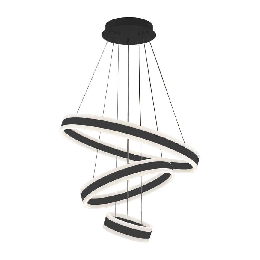 LED dimmbare Hängeleuchte an Seil LED/165W/230V 3000-6500K Ø 60 cm + Fernbedienung