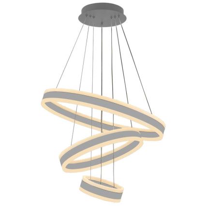 LED dimmbare Hängeleuchte an Seil LED/165W/230V 3000-6500K Ø 60 cm + Fernbedienung