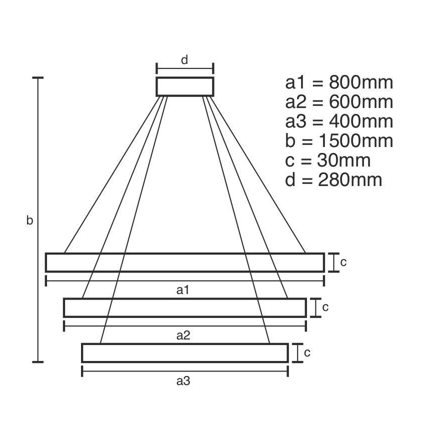 LED dimmbarer Kristall-Kronleuchter an Kabel LED/210W/230V 3000-6500K Silber + Fernbedienung