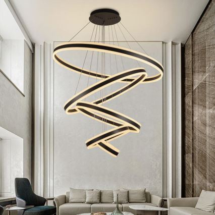 LED dimmbarer Seil-Pendelleuchter LED/420W/230V 3000-6500K Ø 100 cm + Fernbedienung