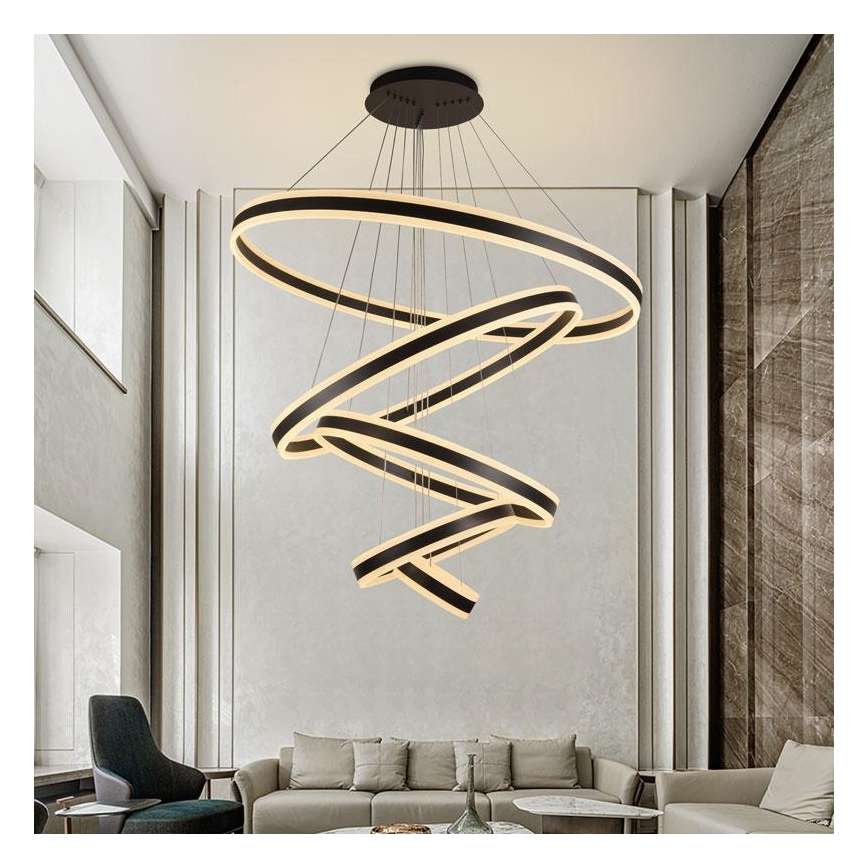 LED dimmbarer Seil-Pendelleuchter LED/420W/230V 3000-6500K Ø 100 cm + Fernbedienung