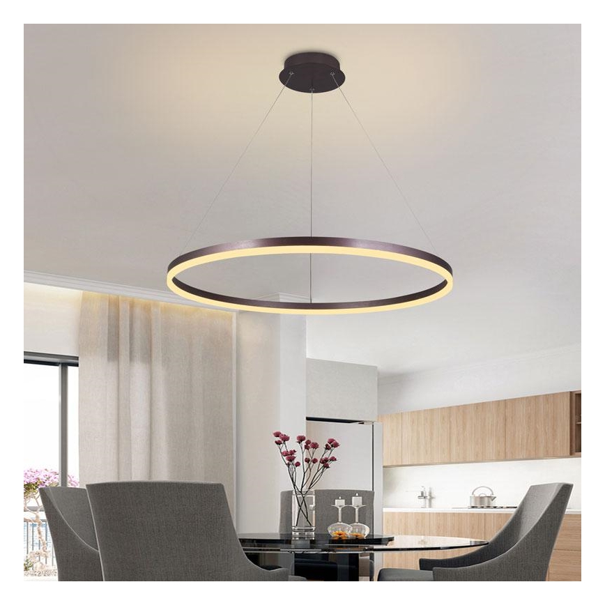 LED dimmbare Hängeleuchte an Kabel LED/55W/230V 3000-6500K Ø 80 cm + Fernbedienung