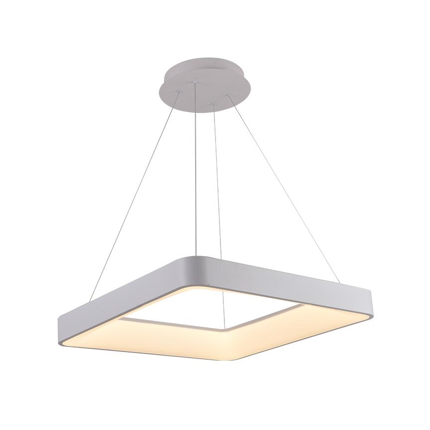 LED dimmbare Hängeleuchte an Seil LED/55W/230V 3000-6500K Weiß + Fernbedienung