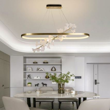 LED dimmbare Hängeleuchte an Kabel LED/65W/230V 3000-6500K + Fernbedienung