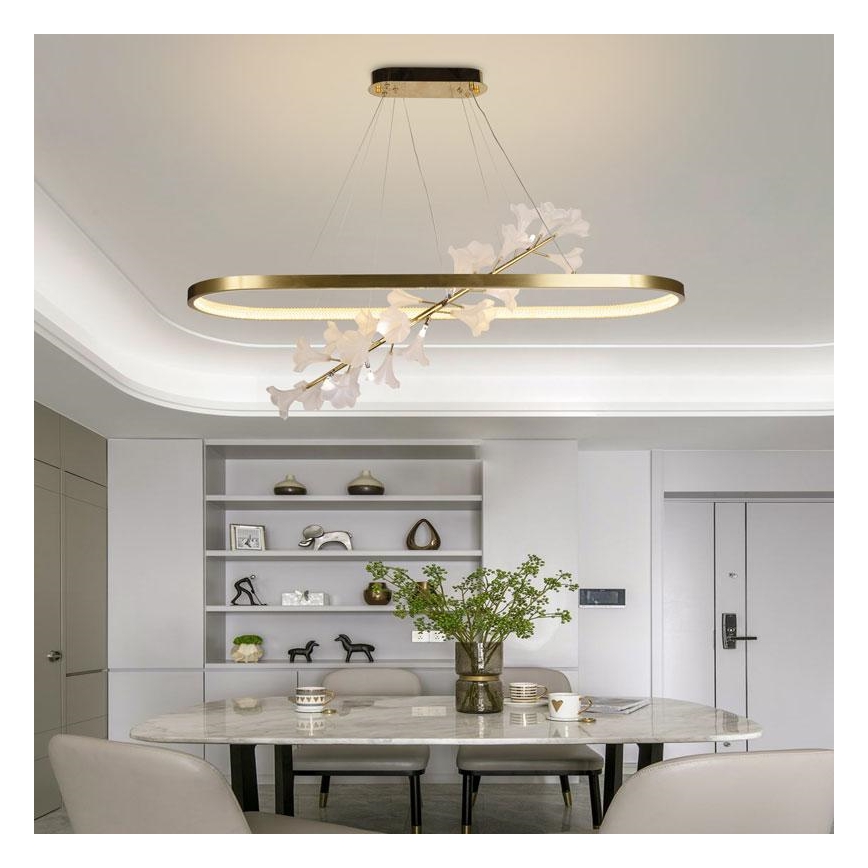 LED dimmbare Hängeleuchte an Kabel LED/65W/230V 3000-6500K + Fernbedienung